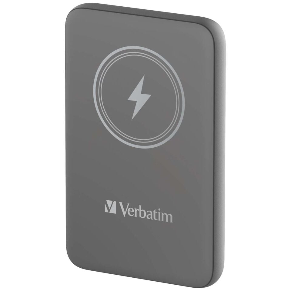 Verbatim 10000 Mah Manyetik Kablosuz (Magsafe) 15W Powerbank 20W PD Gri Renk Kablo Dahil-(32249)