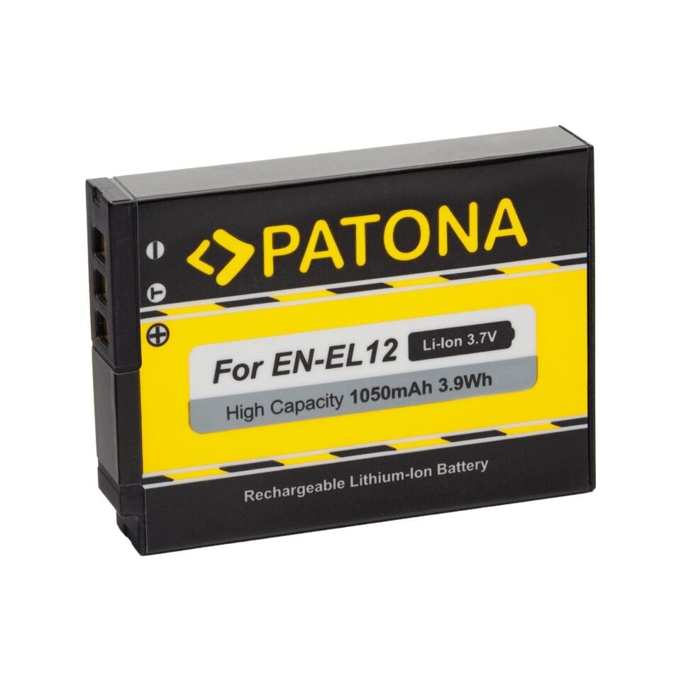 Patona 1088 Battery Nikon En-El12 1050 Mah 3.7V
