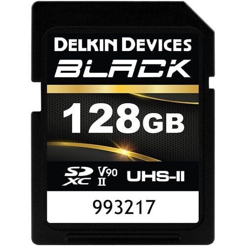Delkin Black 128Gb Sd Uhs-ii  U3 V90