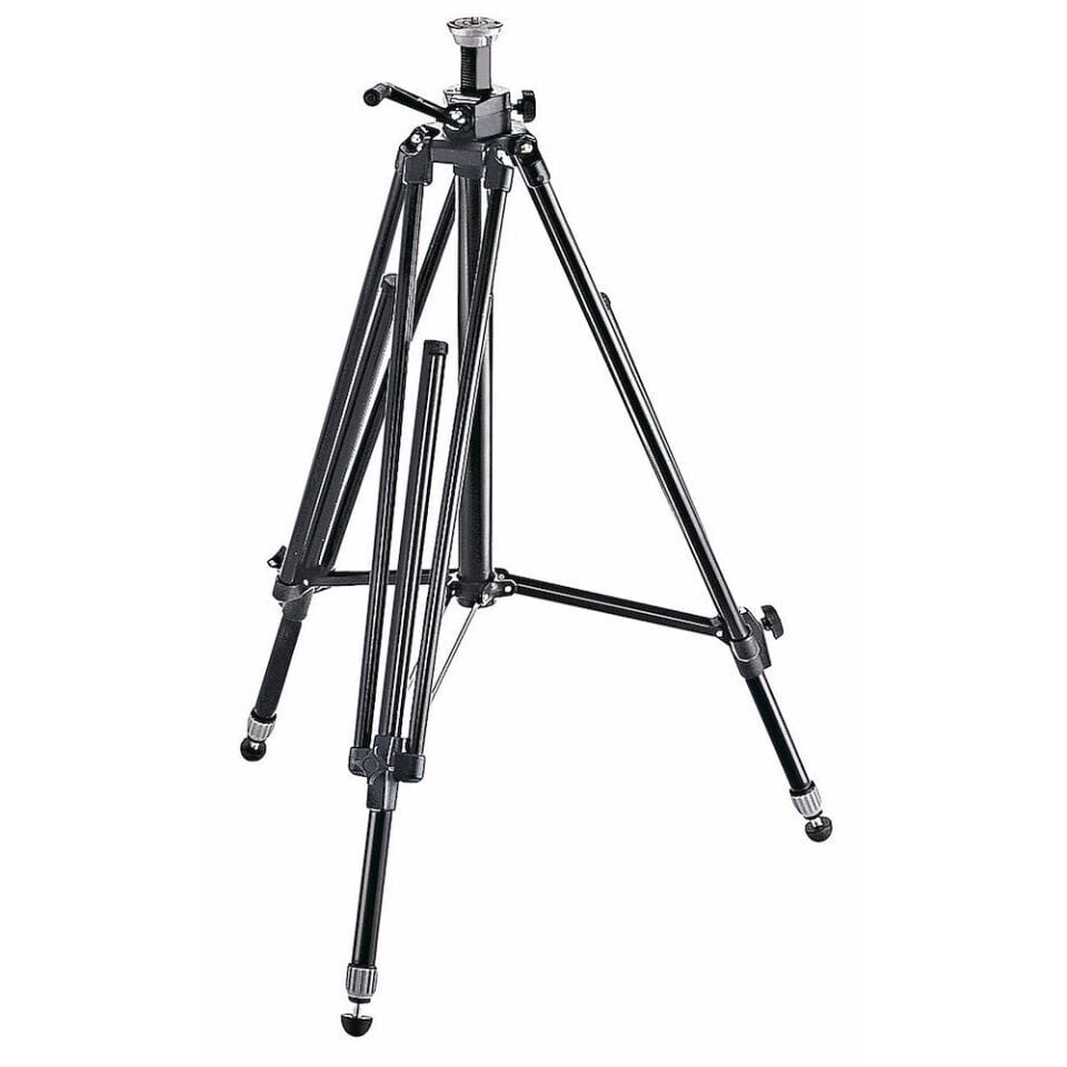 Manfrotto 028B Video Tripod - Dişli Yükselen Orta Boru
