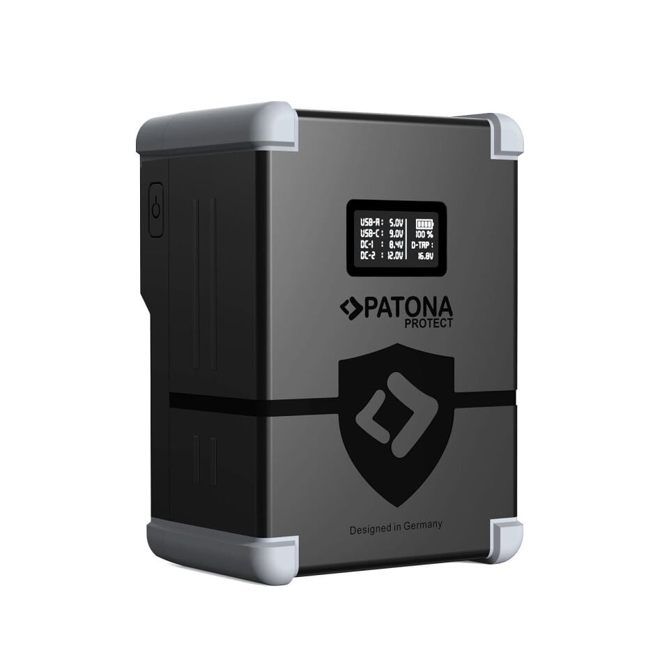 Patona 13855 Protect V-Mount Akku V99-Pd100 99Wn Usb-C Usb-A D-Tap 2Xdcout