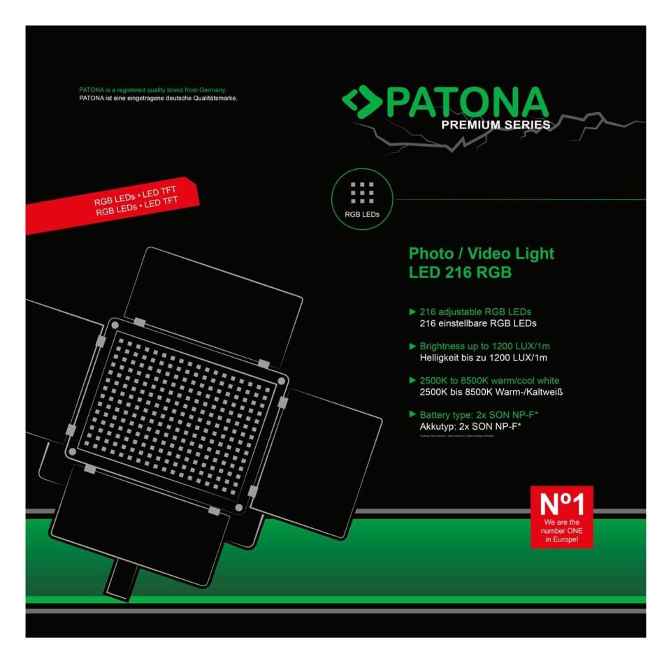 Patona 4289 Premium Led Işık 216 Adet Ayarlanabilir RGB Led