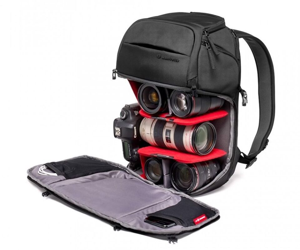 Manfrotto MA3-BP-FM Advenced Fast Backpack III Arka,Üst ve Yanlardan Açılan Sırt Çantası