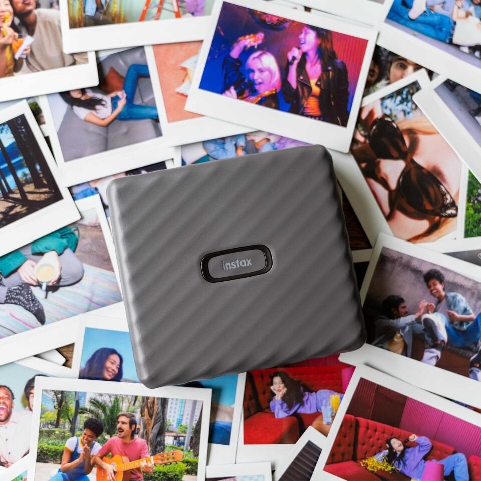 Instax Wide Link Akıllı Telefon Yazıcısı Gri ve 10'lu Film