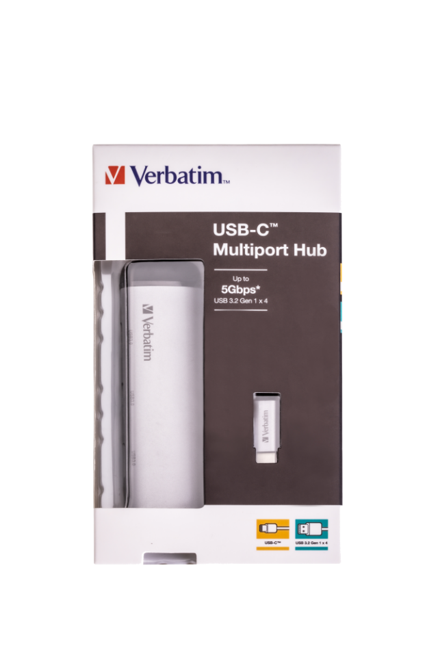 Verbatim 49147 - Usb-C Multiport Hub 4-Port Usb 3.2 Gen 1 Type A