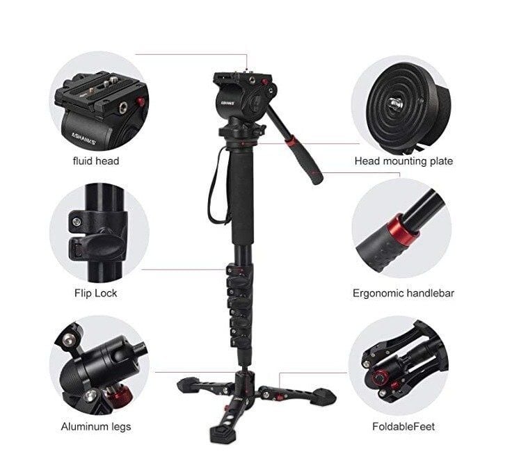 JieYang JY0518B Mandallı Kilit Sistemli Video Monopod