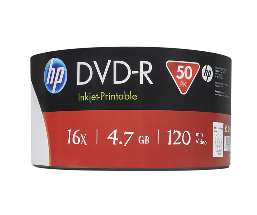 Hp Dvd-R ij 16X 4.7Gb 50Pack (Dme00070Wip-3) - 69302