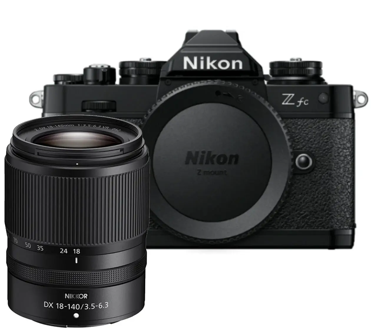 Nikon Z fc Aynasız Fotoğraf Makinesi 18-140mm Lens Kit (Siyah)