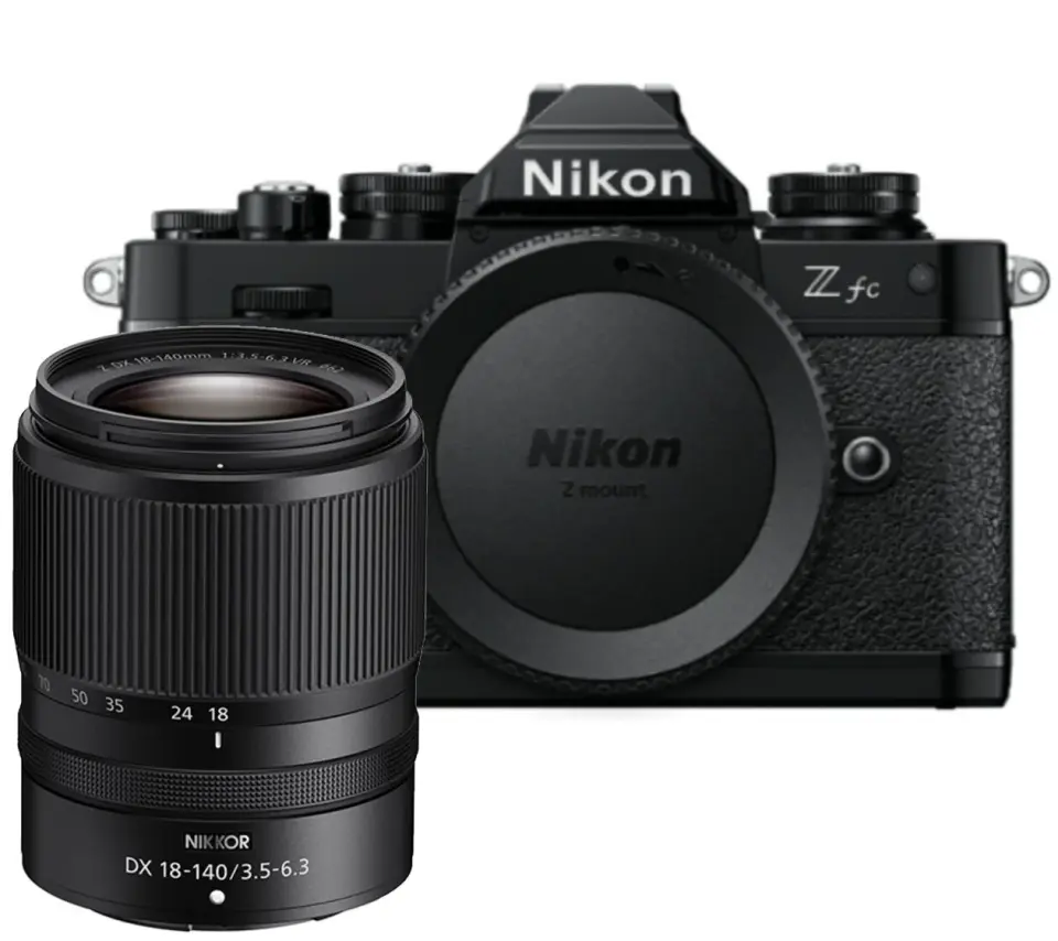 Nikon Z fc Aynasız Fotoğraf Makinesi 18-140mm Lens Kit (Siyah)