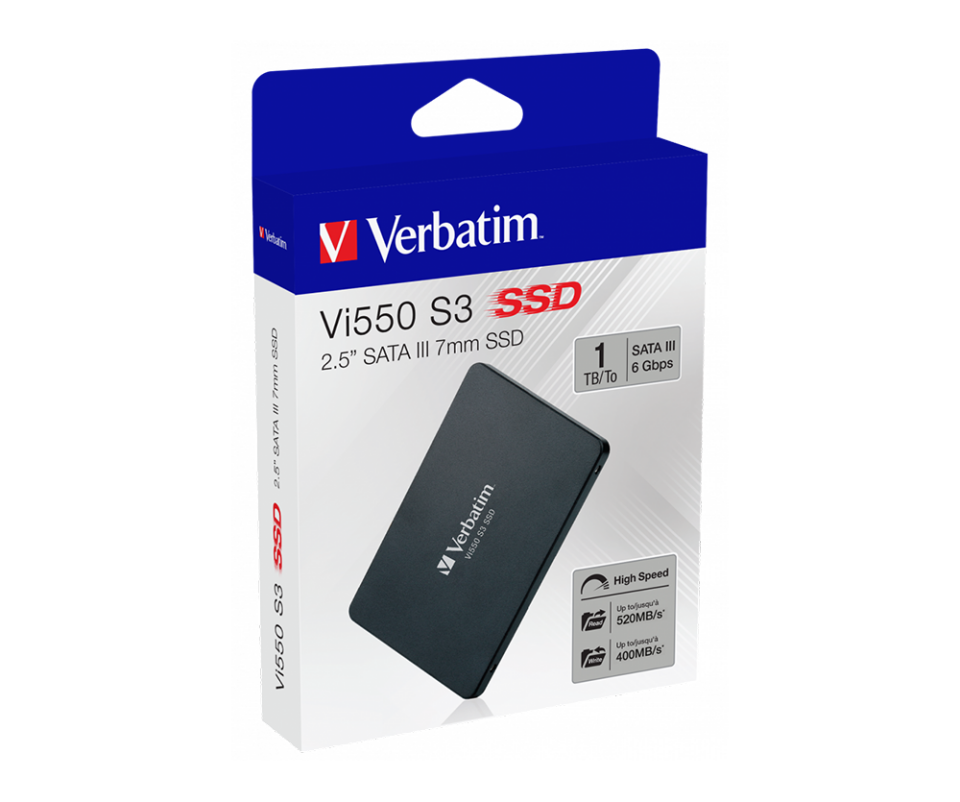 Verbatim 1 TB Dahili Sata VI 550 SSD S3 2,5 500MB/S - 550MB/S-(49353)