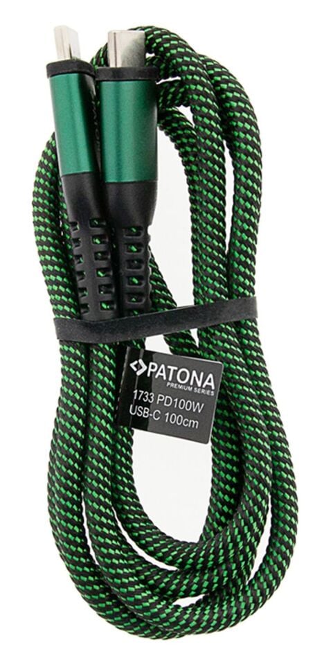 Patona 1733 Pd100W Usb-C To Usb-C Cable 100Cm