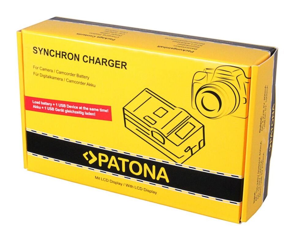 Patona 4676 Standart Seri Synchron Usb Şarj Aleti Canon Lpe-17 With Lcd