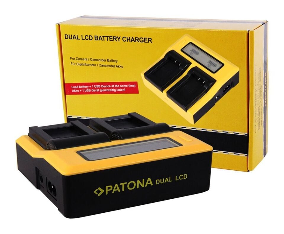 Patona 7645 Standart Seri İkili Lcd Usb Şarj Aleti Fuji Np-W126