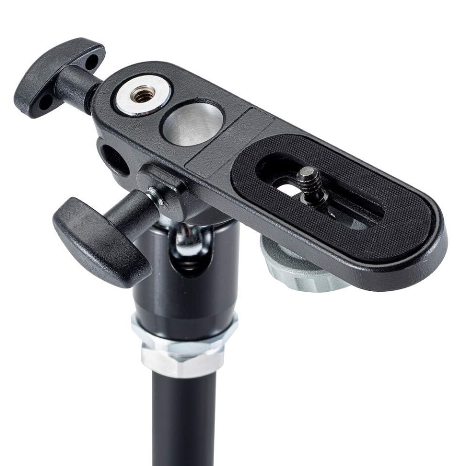 Manfrotto 143 Magic Arm Kit - Kol,Klemp,Kamera Adaptörü ve Kısa Ayak ile Kit - Tek Hareket İle Kilitleme