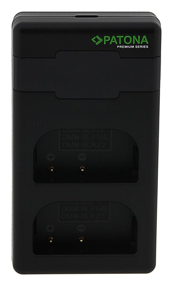 Patona 161942 Premium Twin Performans Pd Şarj Aleti Panasonic Dmw-Blf-19 İncl. Usb-C Cable