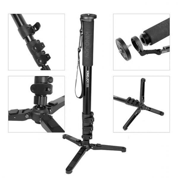 Kingjoy Mp4008F Monopod + Kh-6750 Video Kamera Tripod Başliği