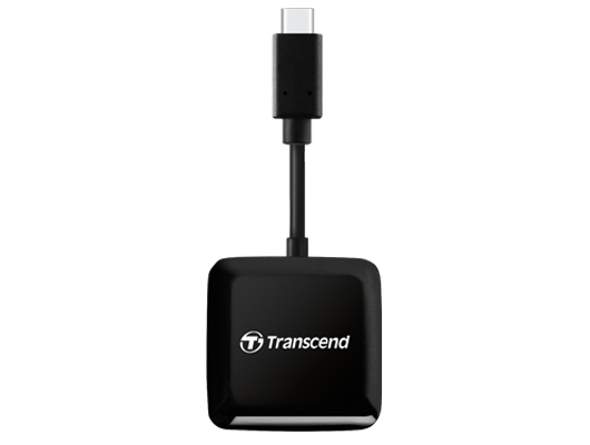 Transcend Kart Okuyucu SD ve MicroSD USB 3.2 TYPE C Siyah