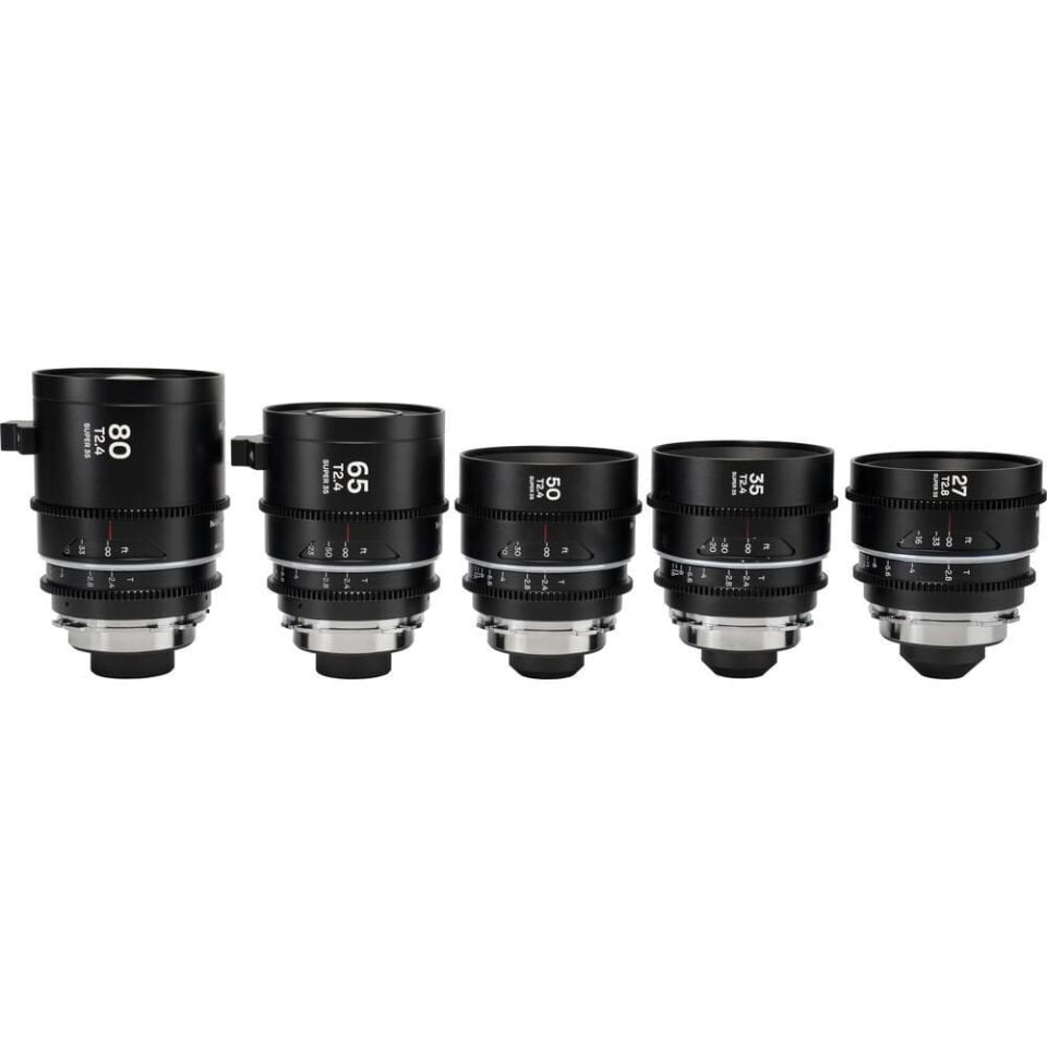 Laowa S35 Prime 3- Lens Bundle Nanomorph(27Mm,35Mm,50Mm ,65Mm ,80Mm) - Arri Pl/Ef  Silver