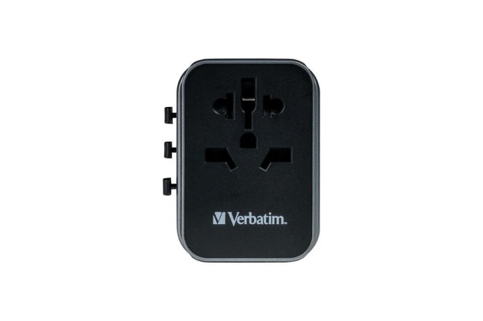 Verbatim Evrensel Seyahat Şarj Adaptörü UTA-03 2 x Usb-C ve 2 x Usb-A-(49545)