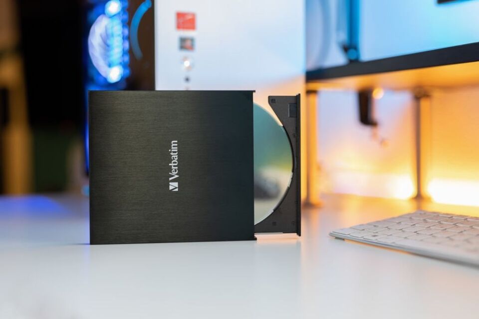 Verbatim 43886 - External Slimline Cd/Dvd Writer Usb 3.2 Gen 1/Usb-C