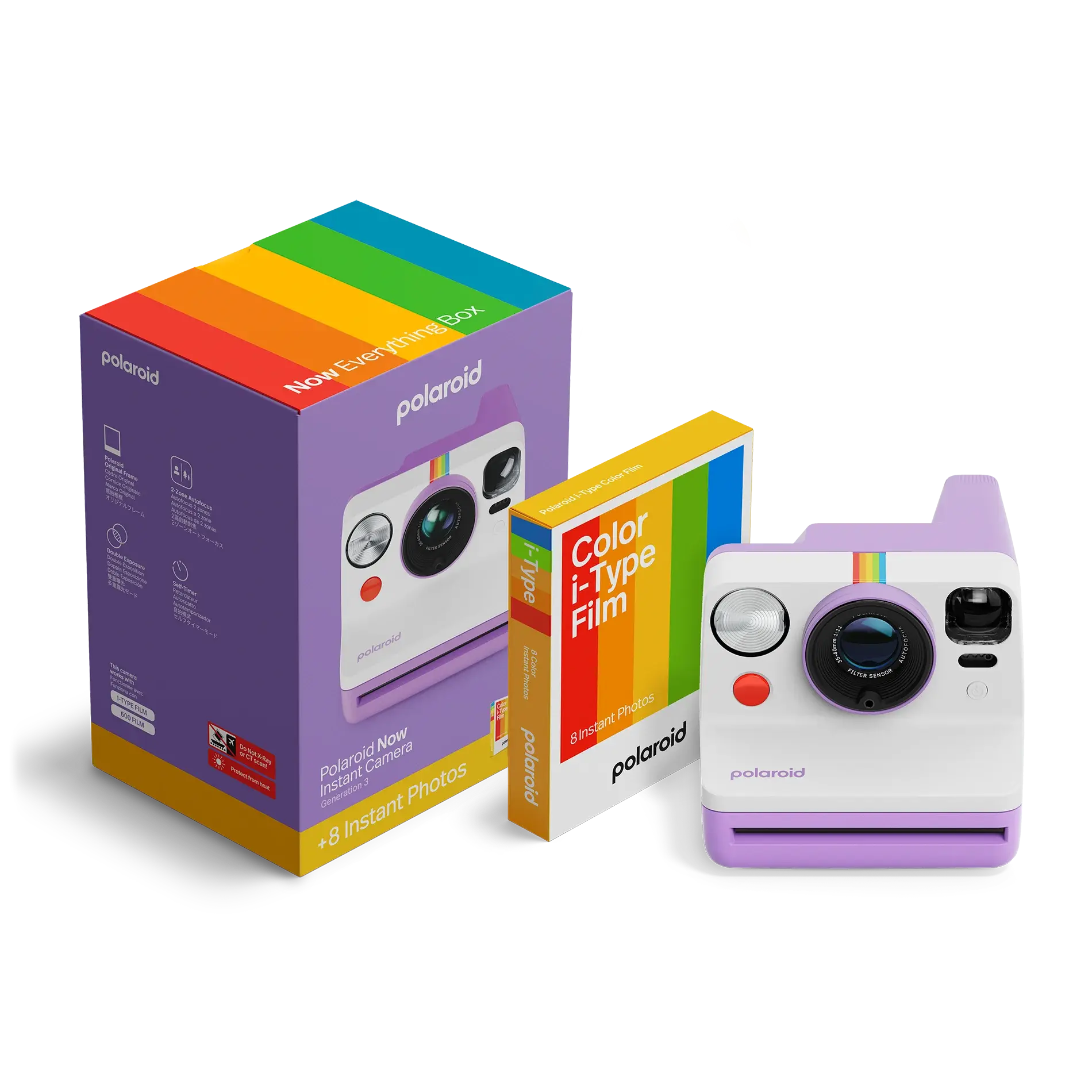 Polaroid Now Generation 3 Mor + Color Film Bundle