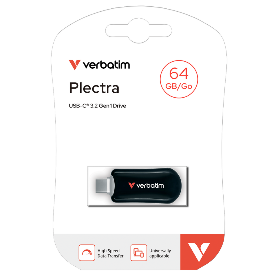 Verbatim 64 GB Plectra Usb-C Usb Flash Bellek Siyah Renk-(30224)