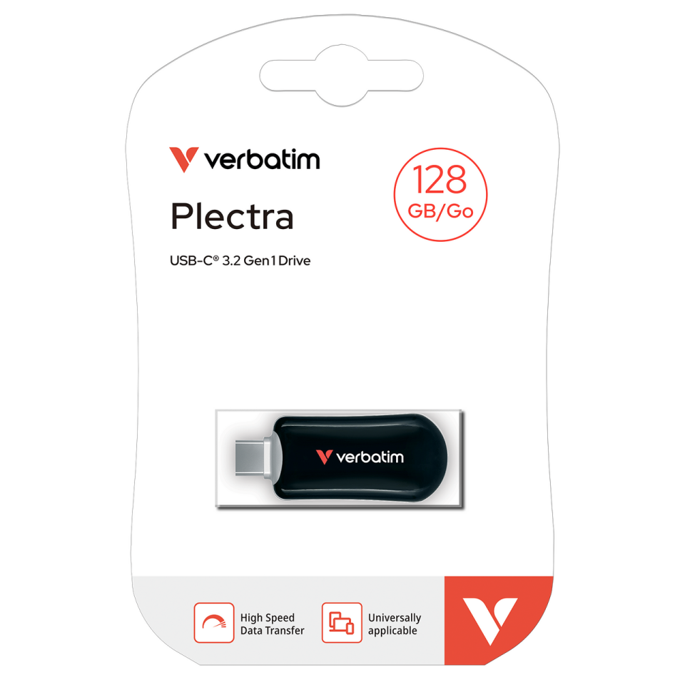 Verbatim 128 GB Plectra Usb-C Usb Flash Bellek Siyah Renk-(30225)
