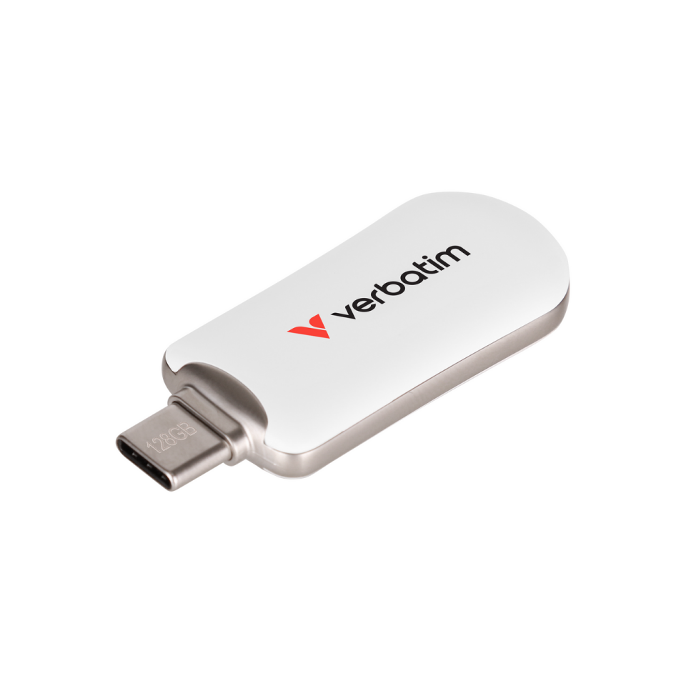 Verbatim 128 GB Plectra Usb-C Usb Flash Bellek Beyaz Renk-(30229)