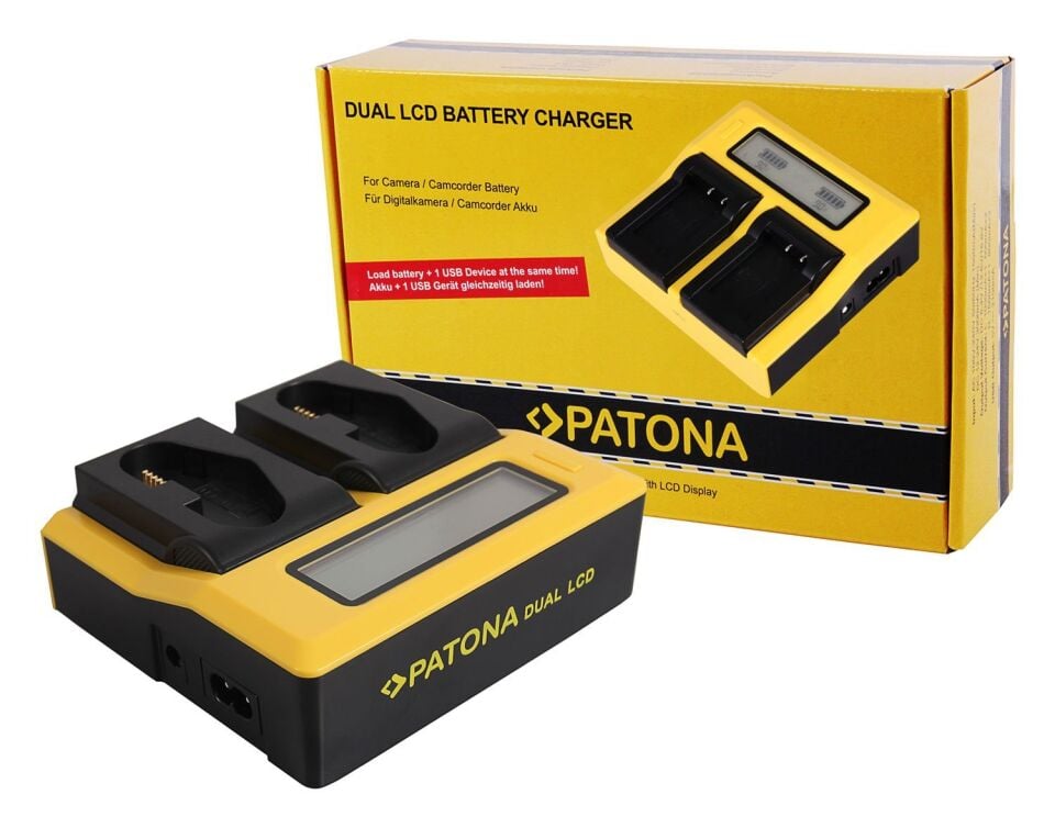 Patona 7686 Standart Seri İkili Lcd Usb Şarj Aleti Canon Lp-E4 Lp-E19