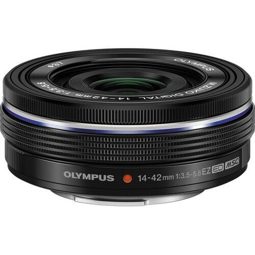 OM System 14-42mm Elektronik Zoom Pancake Siyah Objektif