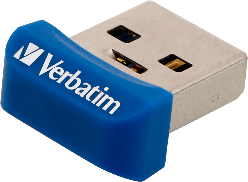 Verbatim 64 GB Store&Stay Usb-A 3.2 Nano Flash Bellek Mavi Renk-(98711)