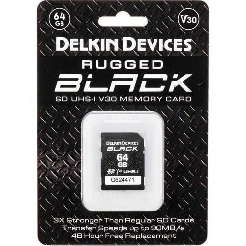 Delkin Black 64Gb Uhs-i Sd V30
