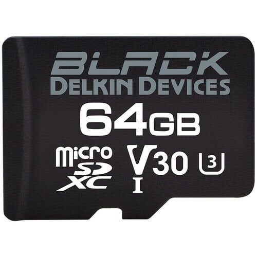 Delkin Black 64Gb Micro Sd Uhs-i  V30